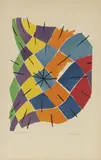 Man Ray, Vitrail, 1968, lithograph a colori