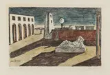 L'enigma del ritorno by Giorgio de Chirico, 1966, lithograph a cinque colori, offered Jun 2021