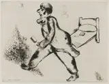Marc Chagall, Pétrouchka, etching