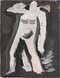 Uomo by Mario Sironi, tempera on paper, offered Jun 2021