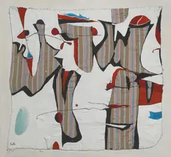 Wladimiro Tulli, Senza titolo, mixed media on canvas