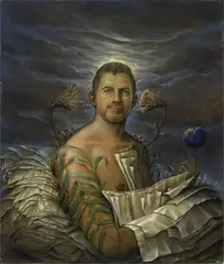 Ritratto by Agostino Arrivabene, 1997, oil on canvas tesa on panel, offered Jun 2021