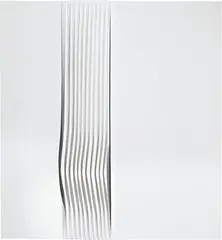 Nando Stevoli, Pleating bianco, 2018, mixed media