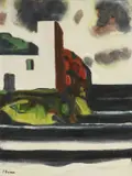 Pompeo Borra, Momento, 1965, oil on canvas