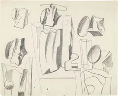 Pierres by Alberto Magnelli, pencil on paper, offered Jun 2021
