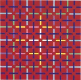 Angelo Dozio, Labirinto, 1987, acrylic on canvas