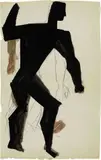 Mario Sironi, Figura, mixed media on paper
