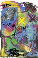 Torrick Ablack, Senza titolo, 2002, enamel and acrylic on canvas