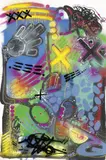 Torrick Ablack, Senza titolo, 2002, enamel and acrylic on canvas