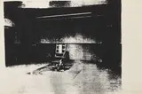 Mike Bidlo, Not Warhol (Electric Chair), 1984, screenprint on paper
