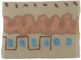 Giorgio Griffa, Senza titolo, 1982, acrylic on juta