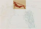 Mimmo Paladino, Altilia, 1994, mixed media and collage on paper