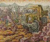 Lovemore Kambudzi, Carpentier, 2014, oil on canvas