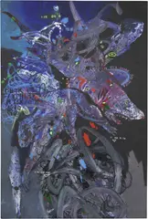 Soly Cissé, Shark, 2013, acrylic on canvas