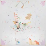 Senza titolo by Luca Alinari, mixed media and collage on canvas, offered Jun 2021