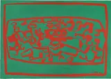 Carla Accardi, Verderosso, 1964, caseina on canvas
