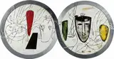 Mimmo Paladino, Senza titolo, 1989, oil on canvas con cornice in legno d'artista