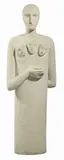 Mimmo Paladino, Testimone, 1991, Scultura in pietra di Vicenza