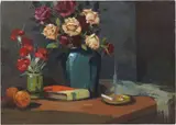 Fiori by Renato Natali, oil on compensato, offered May 2021