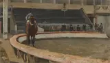 Luigi Gioli, Il circo equestre, 1885, oil on tavoletta