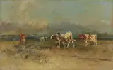 Tito Pellicciotti, Mucche al pascolo