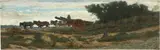 Ernesto Rayper, Pasaggio con carro, oil on tavoletta