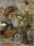 Alessandro Milesi, Sul molo