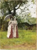 Silvestro Lega, Passeggiata in giardino (Confidenze)
