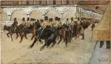 Giovanni Fattori, Arrivo della Cavalleria in Piazza Santa Maria Novella