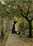 Silvestro Lega, Nel roseto