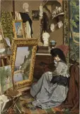 Odoardo Borrani, Una visita al mio studio (In attesa del pittore)