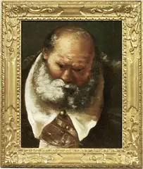 Sebastiano Mazzoni, Testa di carattere, oil on canvas