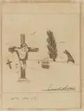 Illustrazione per le «Fole» di Enrico Pea by Lorenzo Viani, 1909, sanguigna and charcoal on paper, offered Dec 2020