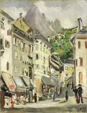 Cortina by Filippo de Pisis, 1927, oil on canvas, offered Dec 2020