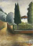Via San Leonardo by Ottone Rosai, 1935, oil on canvas, offered Dec 2020