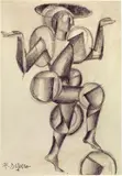 Fortunato Depero, Costume per il balletto «Moto-lampade. New York»