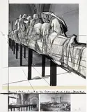 Christo, Wrapped Statues. Project for the Glyptotec, 1988, collage and screenprint