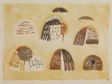 Zoran Mušič, Femmes Dalmates, 1953, lithograph a colori