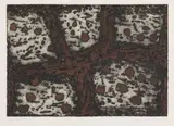 Zoran Mušič, Terre d'Istrie, 1959, puntasecca and etching a colori