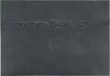 Alberto Burri, Cretto Nero F, 1971, etching and acquatinta on card