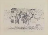 Zoran Mušič, Motif dalmate, 1967, etching