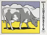 Roy Lichtenstein, Cow Triptych (Cow Going Abstract) Poster, 1982, screenprint a colori
