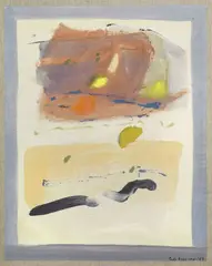Paolo Buggiani, Spazio 4°, 1989, acrylic and sabbia on canvas