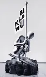 Mark Kostabi, The Conquest, 2003, oil on canvas
