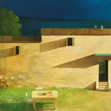 Alessandro Tofanelli, Fino a quando?, 2001, oil on canvas