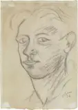 Ottone Rosai, Ritratto di ragazzo, 1932, charcoal on paper