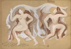 Premier projets pour Les archives de la danse de Rolf De Maré by Arturo Ciacelli, 1928, tempera on paper, offered Dec 2020