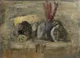 Natura morta by Mario Marcucci, oil on compensato, offered Dec 2020