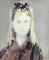 Studio per un ritratto by Giuseppe Ajmone, 1962, oil on canvas, offered Dec 2020