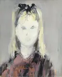 Giuseppe Ajmone, Studio per un ritratto, 1962, oil on canvas